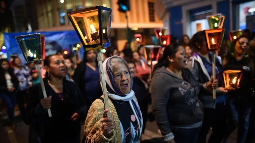 Protesta en Guatemala contra la violencia machista