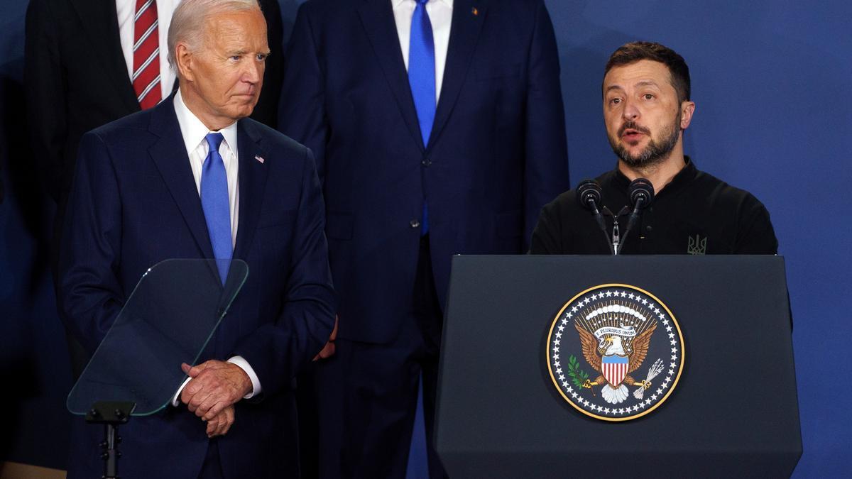 Joe Biden y Volodymyr Zelensky