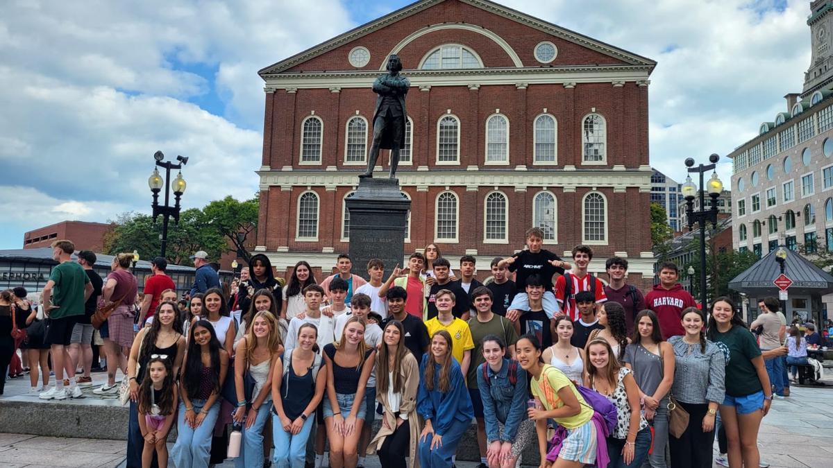 Viaje de intercambio a Boston y Nueva York de alumnos del IES Ramón Areces de Grado