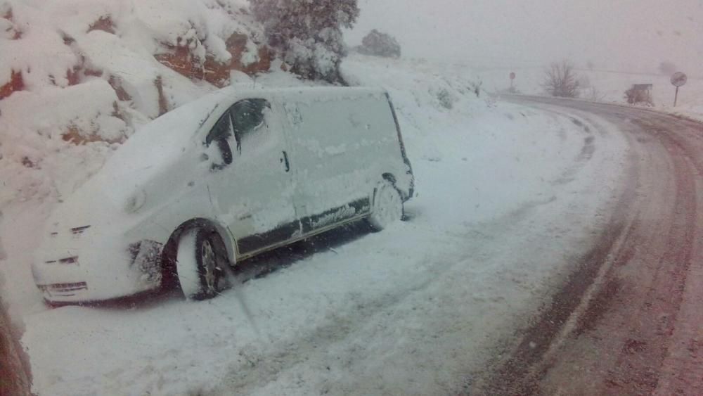 Primeros accidentes por la nieve