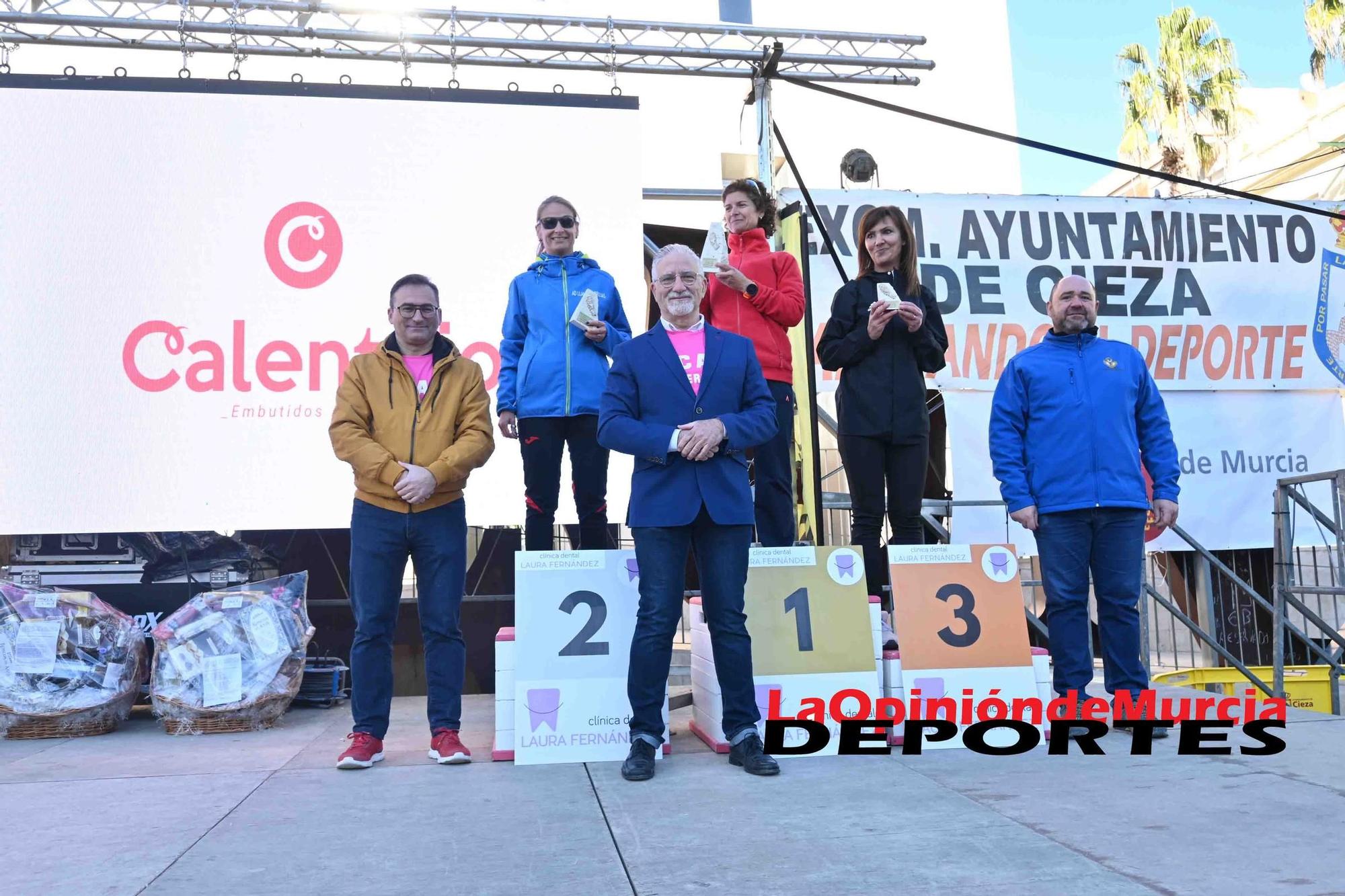 FOTOS: Podio de la Media maratón de Cieza