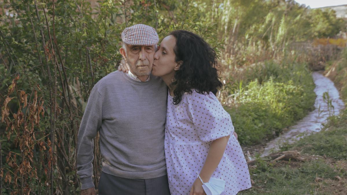 Gema y su padre.