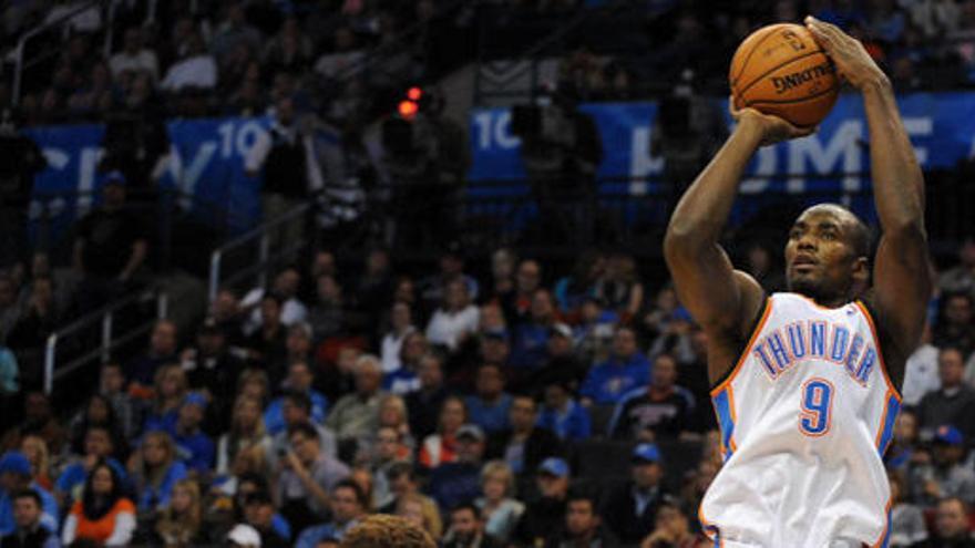 Serge Ibaka durante el partido