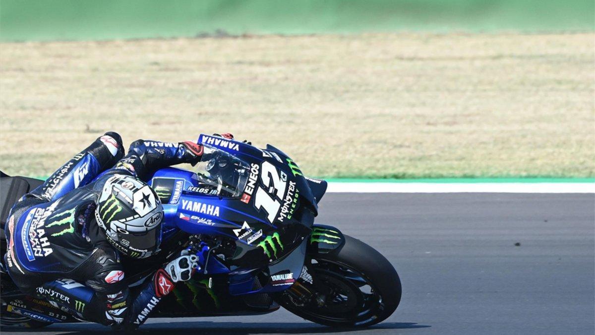 Maverick Viñales, en acción