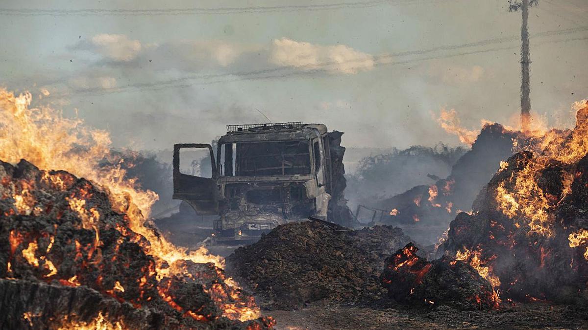 Incendio de Lober del pasado mes de agosto. | Emilio Fraile