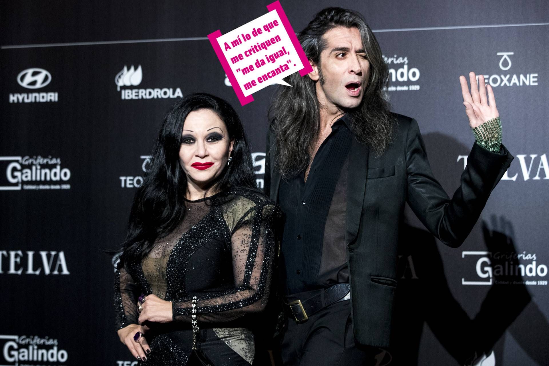 Mario Vaquerizo y Alaska con bocadillo de que le da igual, le encanta que le critiquen