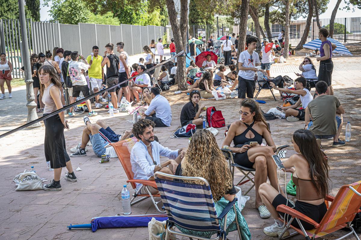 Ambiente antes del concierto de Rosalía