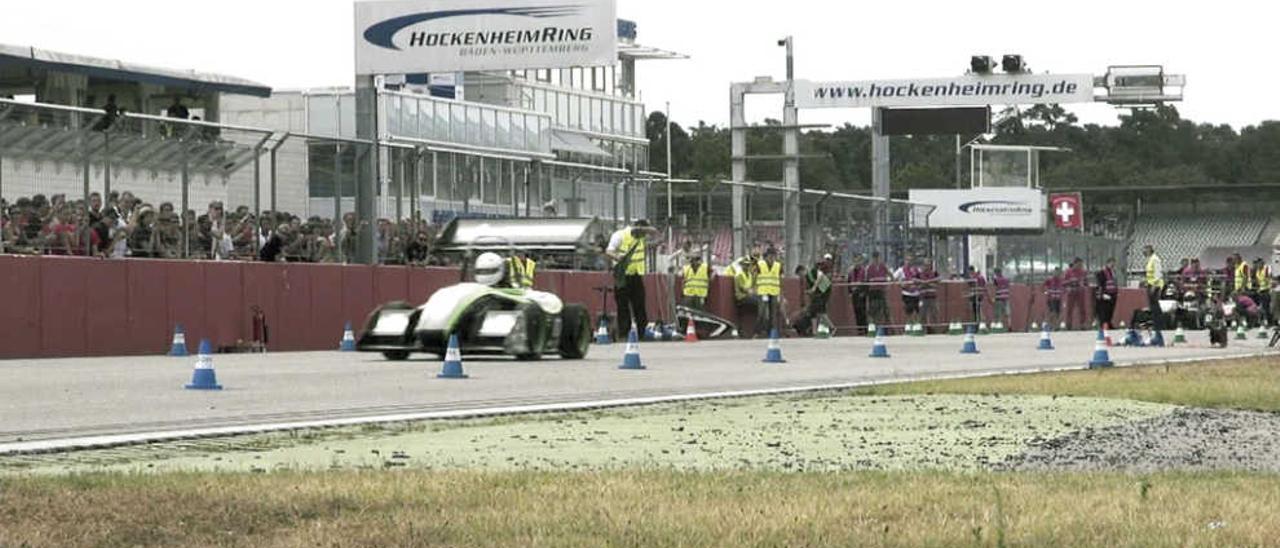 Edición anterior de las pruebas de Fórmula Student en el circuito alemán de Hockenheim, donde Vigo competirá con su propio monoplaza este verano..