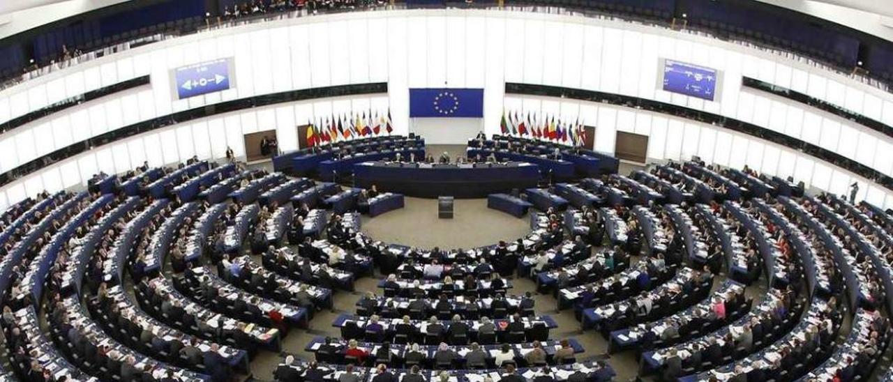 Una votación en el Parlamento europeo.