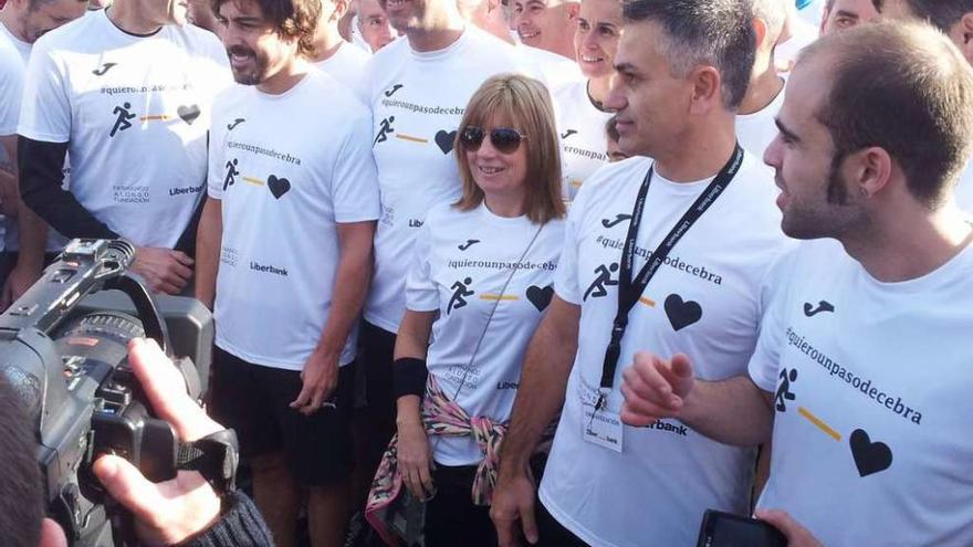 Fernando Alonso, antes del inicio de la carrera.