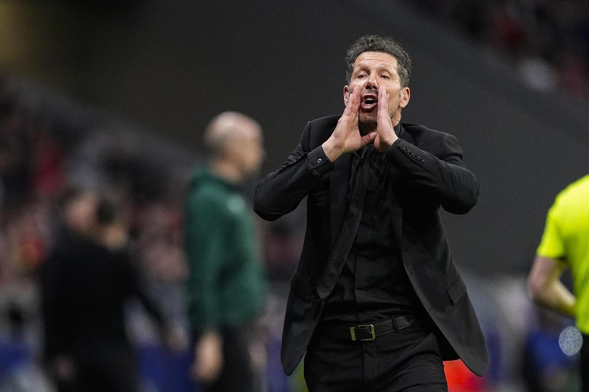 Diego Simeone, entrenador del Atlético de Madrid