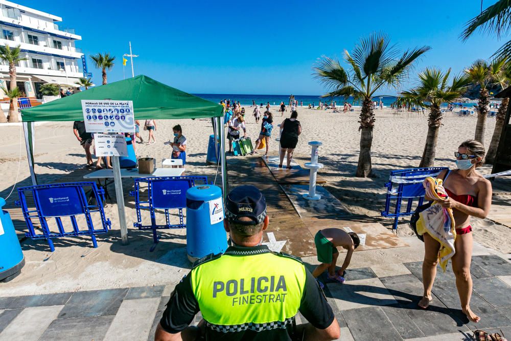 Las playas de la Marina Baixa permanecerán cerrada durante la noche de San Juan.