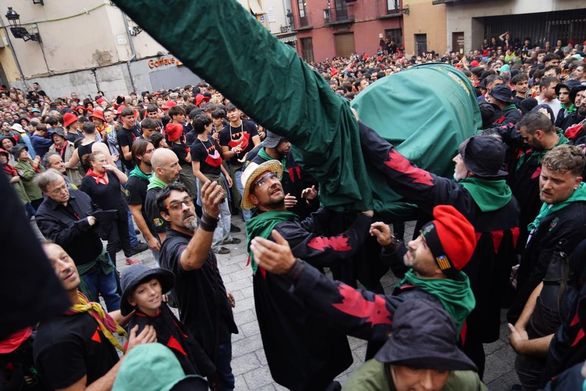 El Passacarrers de Patum d'aquest dissabte al vespre, en imatges