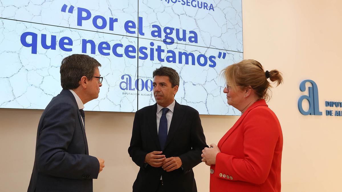 Carlos Mazón, este lunes, en la Diputación de Alicante