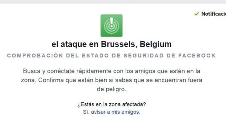 Facebook activa el botón de &#039;estoy bien&#039; tras las explosiones de Bruselas