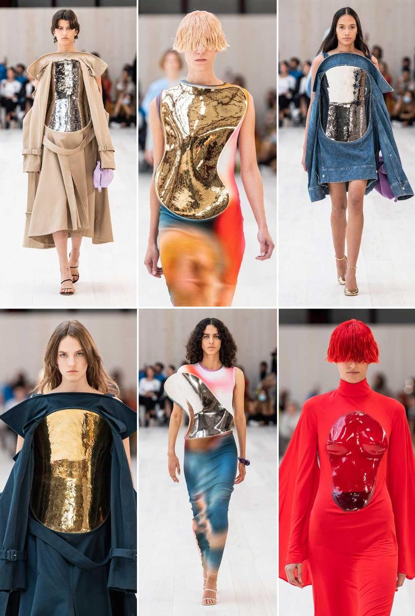 Las placas de latón de la colección primavera-verano 2022 de Loewe han sido fabricadas en Francia por escultores de metal