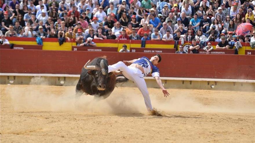 La cogida de Blanco deja sin ganador una final de recortadores muy vallera