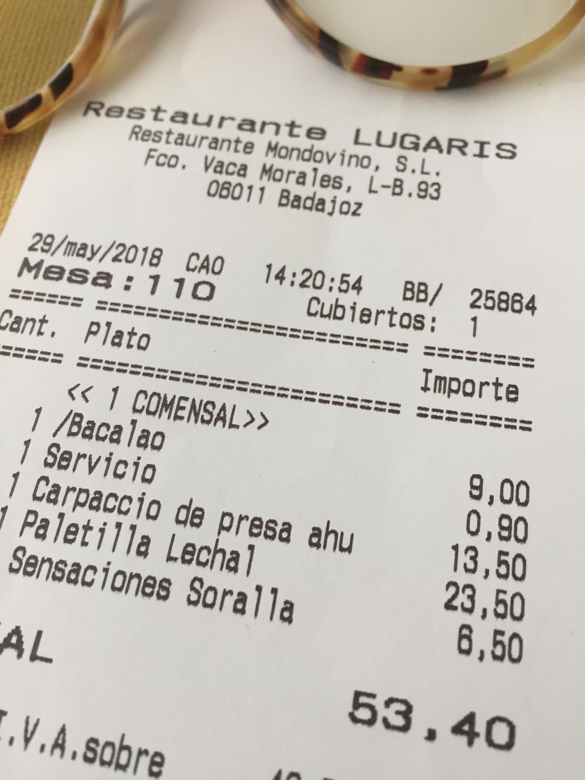 Restaurante Lugaris de Badajoz