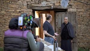 Rodaje de la serie ’El pueblo’, en la aldea soriana de Valdelavilla. 