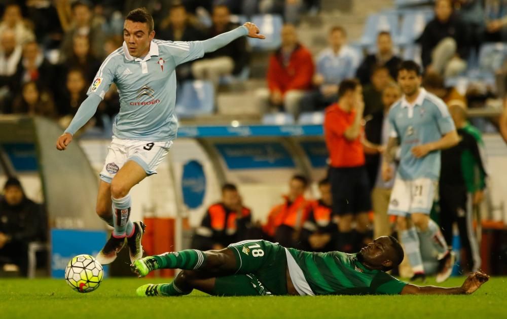 Un gol de Pablo Hernández le vale al Celta para firmar las tablas ante los verdiblancos, que se habían adelantado por medio de N''''Diaye