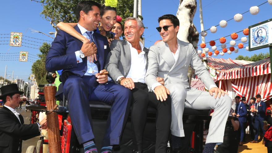 Francisco Rivera, Paz Padilla, El Turronero y Álex González en la Feria de Abril