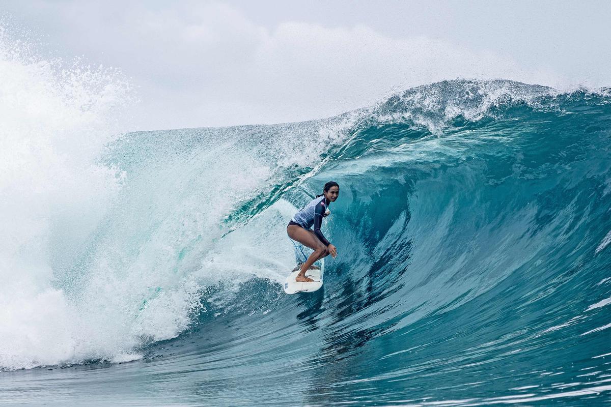 Competición de surf Outerknown Tahiti Pro 2022 en Teahupoo, Polinesia Francesa