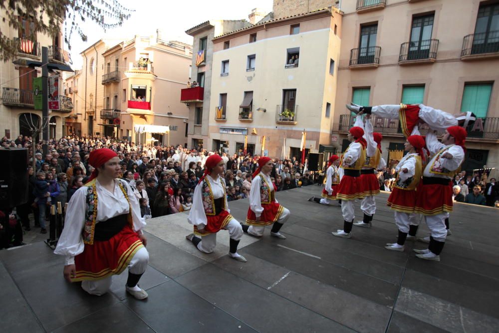 La processó del Sant Crist d'Igualada aplega centenars de persones