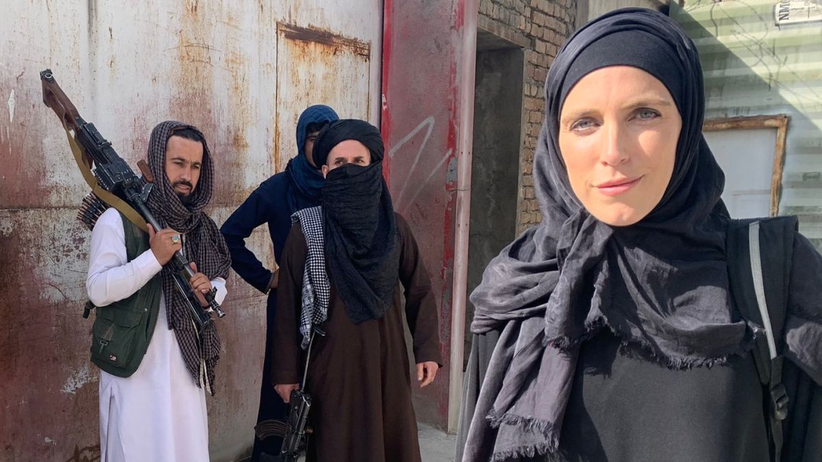 Clarissa Ward, corresponsal de CNN en Kabul, en una fotografía colgada en sus redes