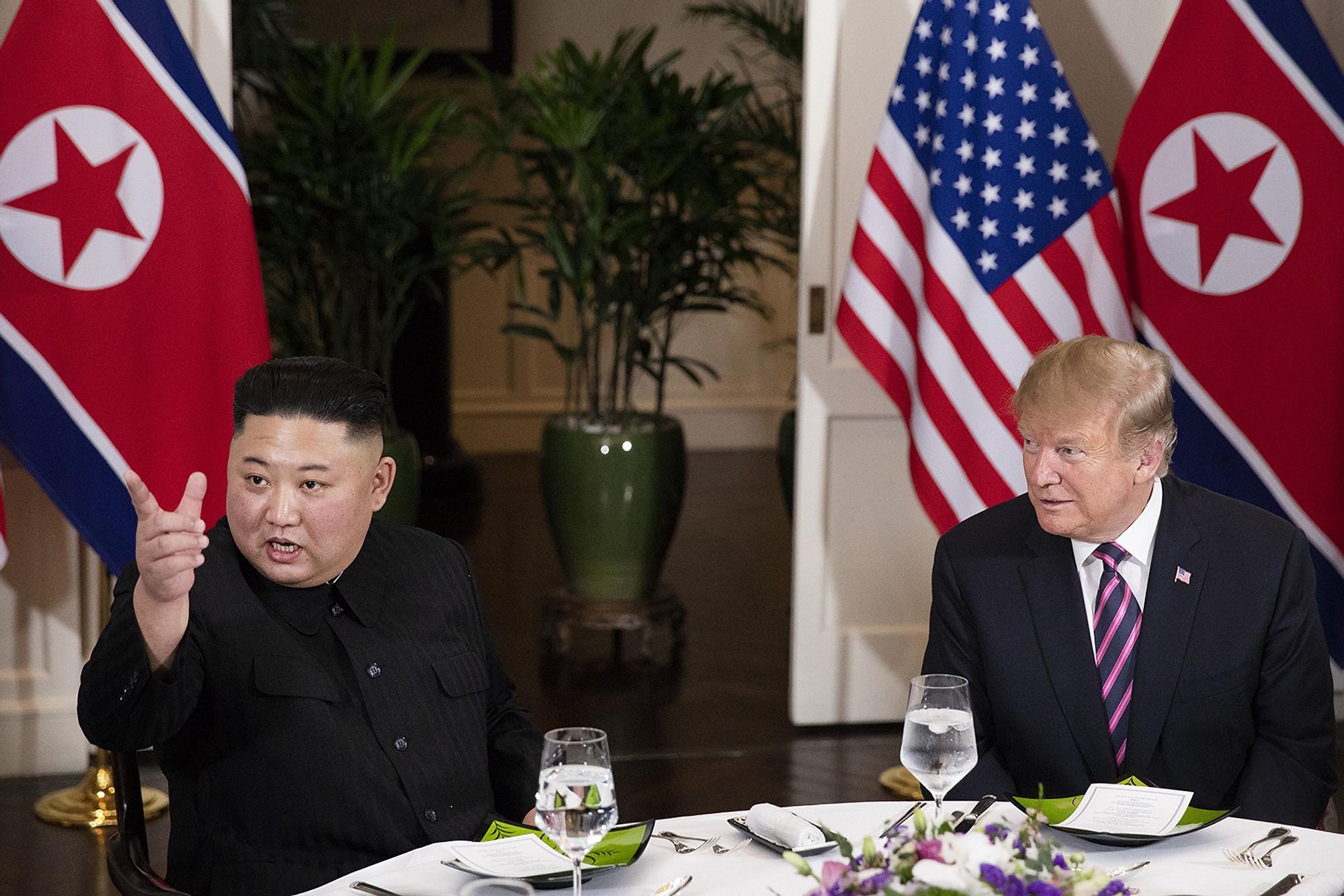 Kim y Trump, en la cumbre de Hanoi de 2019.