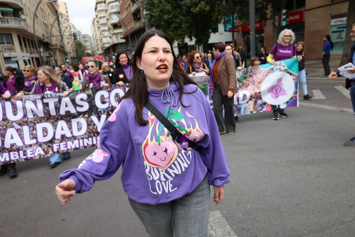 Las imágenes de la manifestación del 8M en Murcia Las imágenes de la manifestación del 8M en Murcia