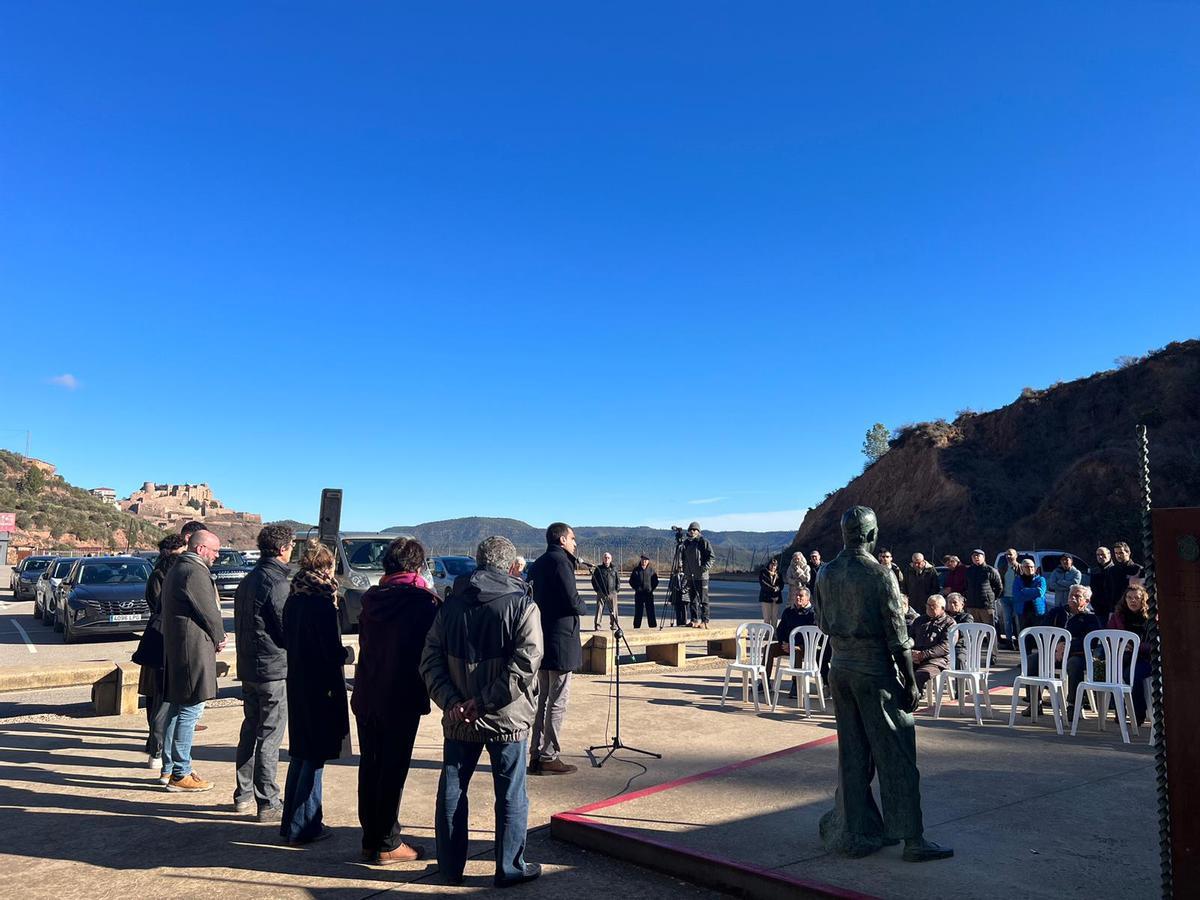 L'acte s'ha fet a la plaça d'entrada del Parc Cultural de la Muntanya de Sal