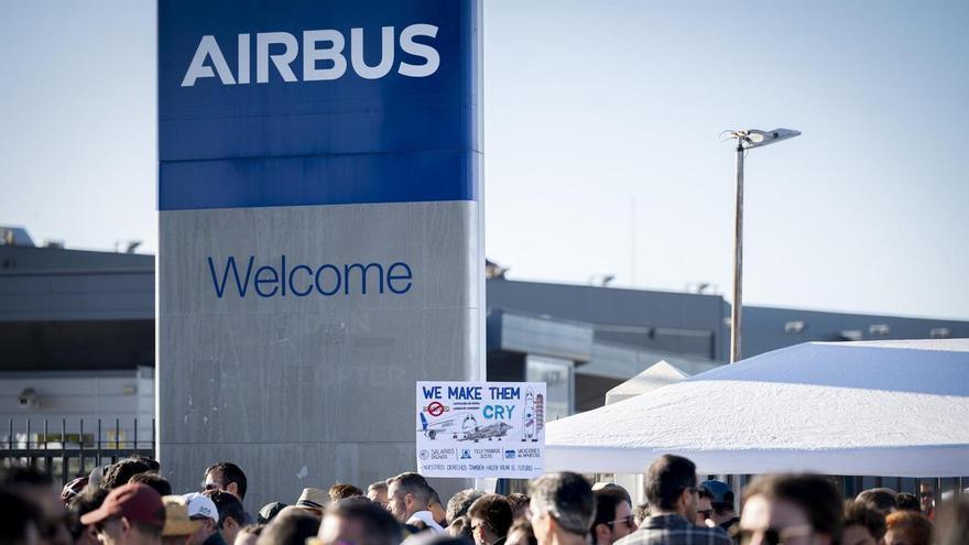 La plantilla de Airbus rechaza suspender temporalmente la huelga con un 81% de los votos