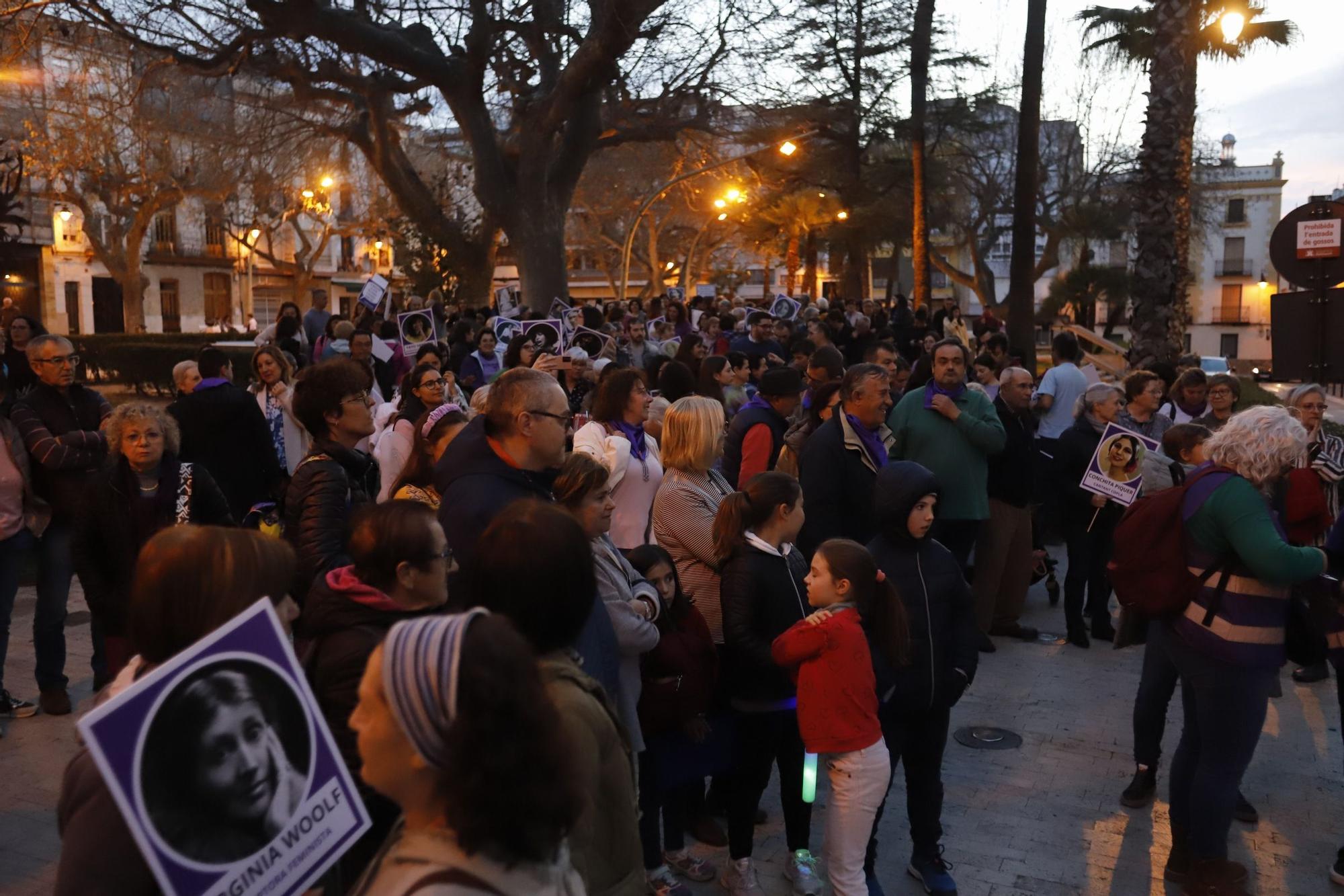 Manifestaciones y actos por el 8M en Ontinyent y Xàtiva