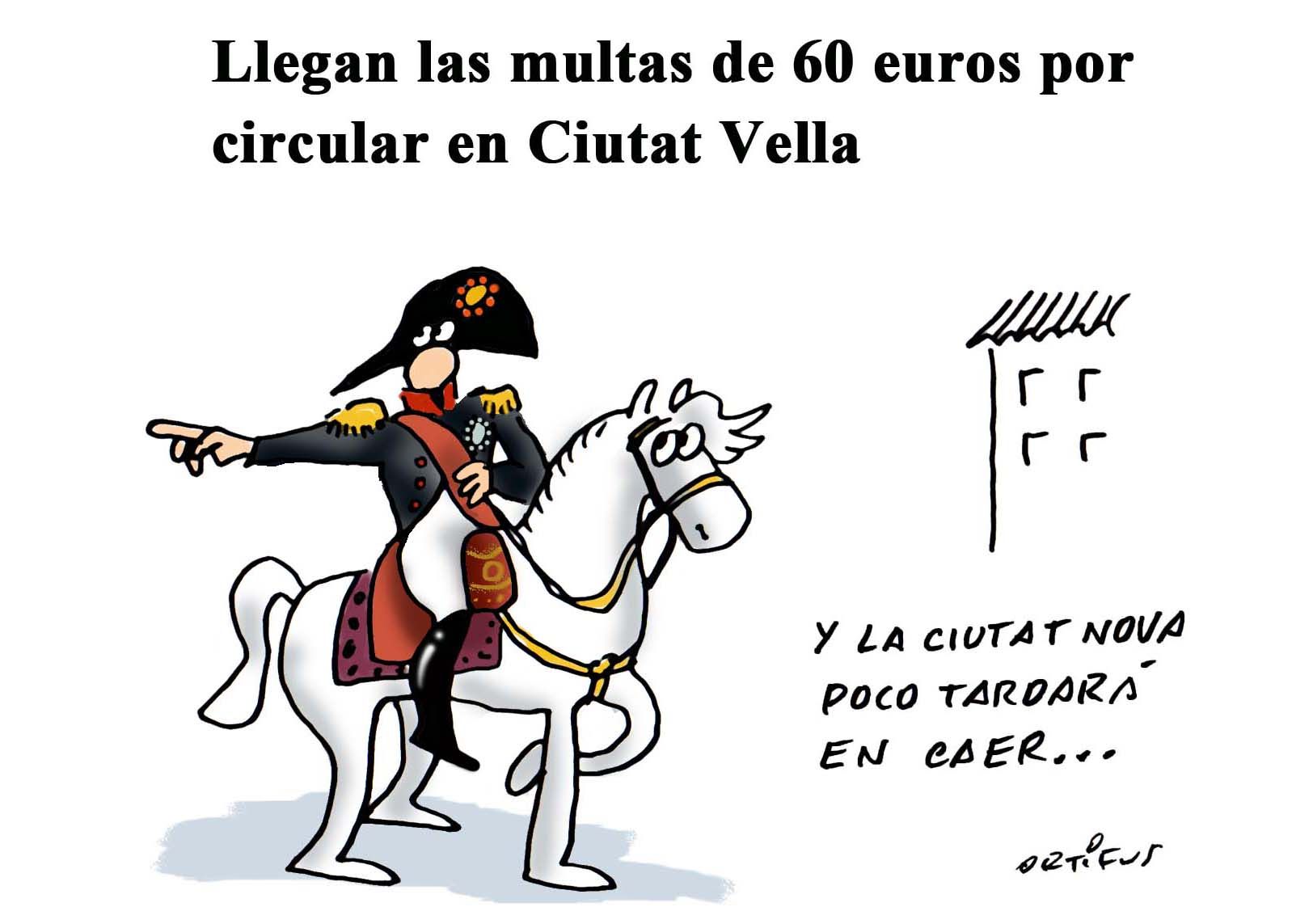 Llegan las multas de 60 euros por circular en Ciutat Vella