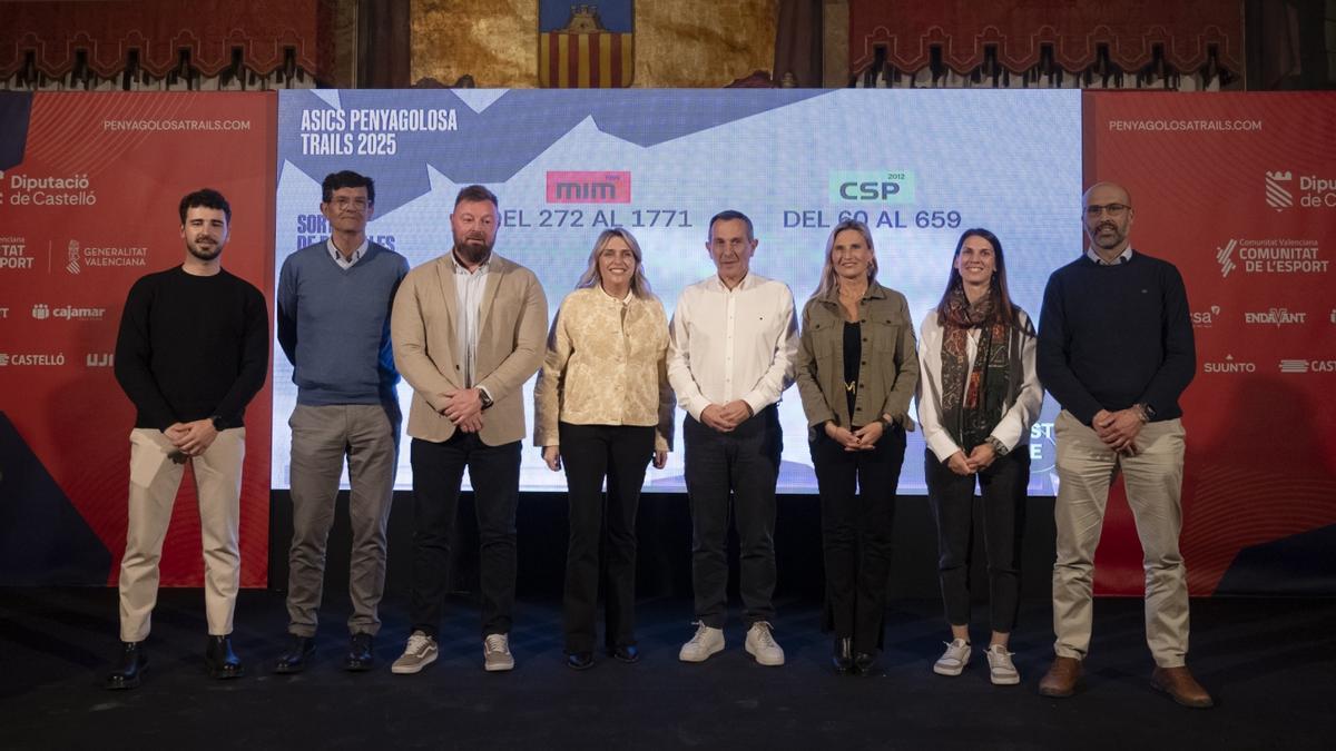 La sede de la Diputación de Castellón, en imagen el sorteo de la edición 2025, volverá a ser la sede del sorteo de la Penyagolosa Trails 2026 este viernes.