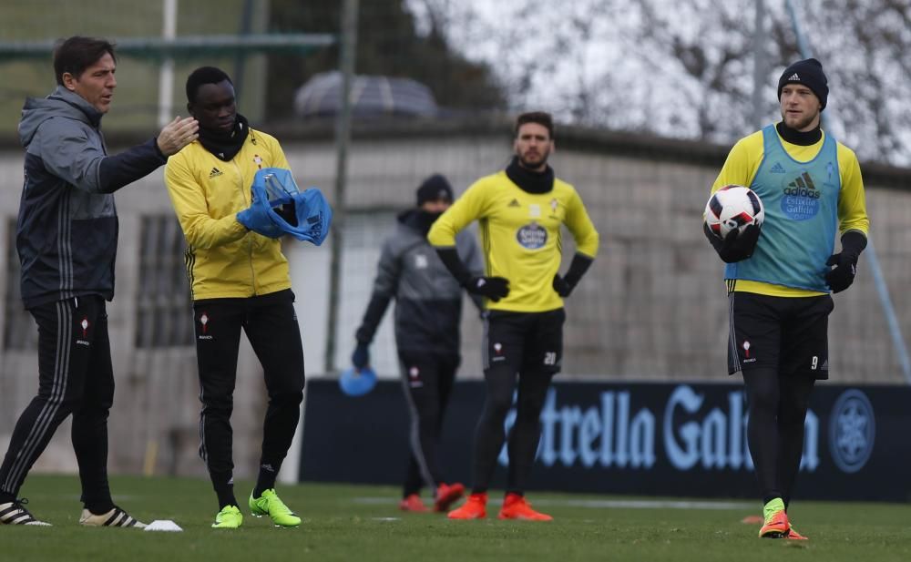 El equipo de Berizzo aprovechó el partido suspendido ante el Madrid para realizar una sesión de entrenamiento el domingo.