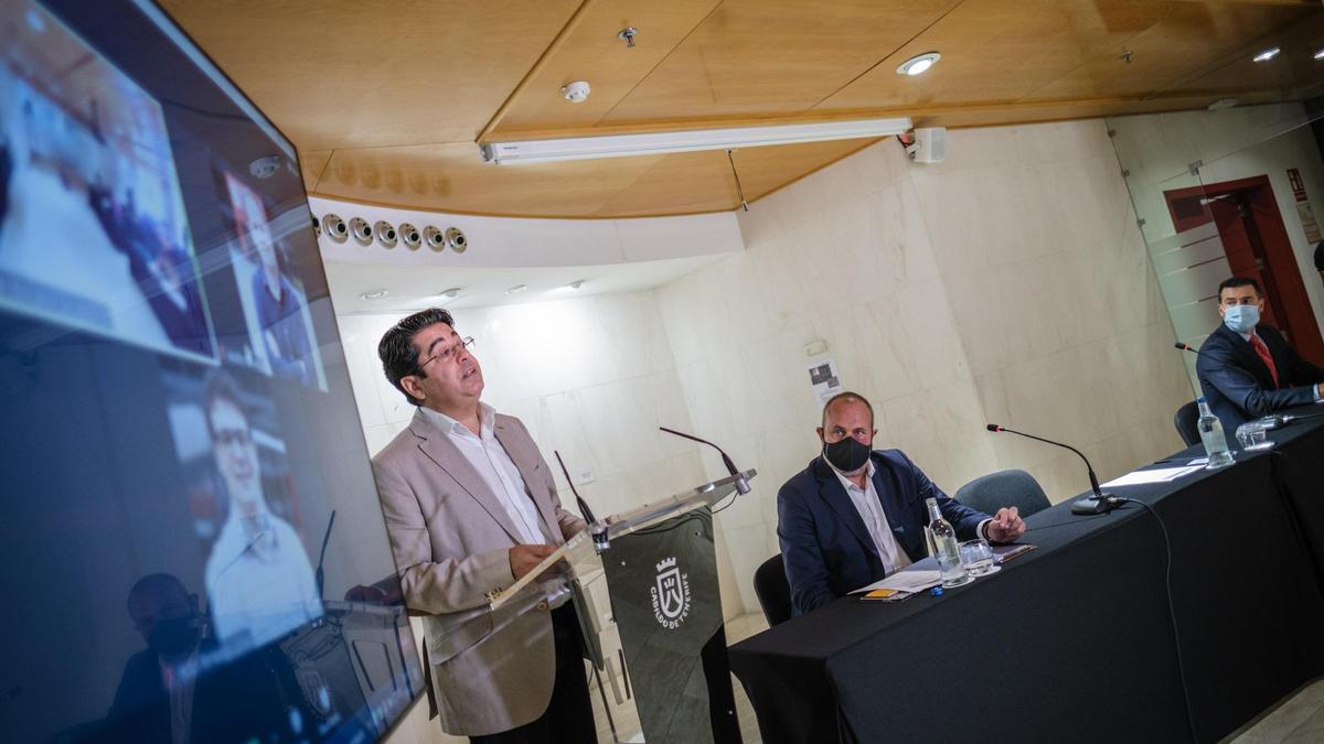 Presentación del nuevo cable submarino Canarias-Península