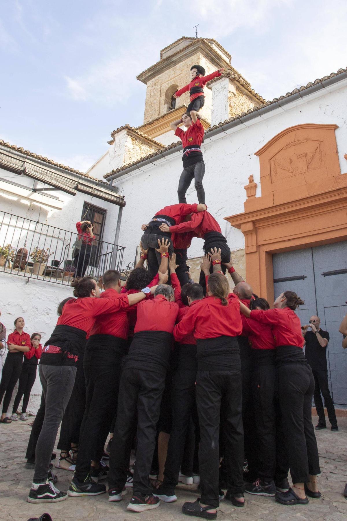 La Muixeranga de Xàtiva en una actuación.