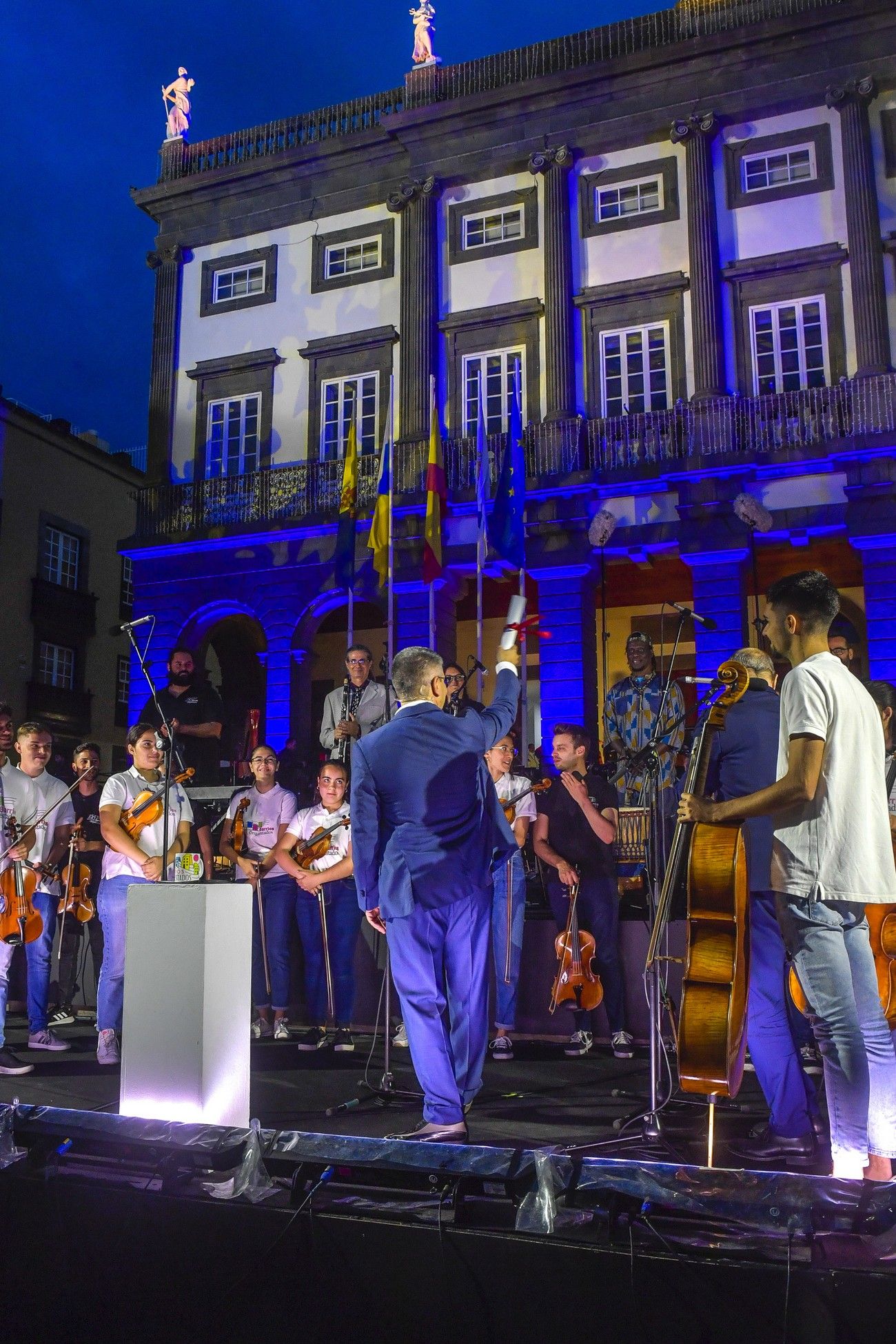 José Brito en el pregón de las Fiestas Fundacionales 2022 de Las Palmas de Gran Canaria