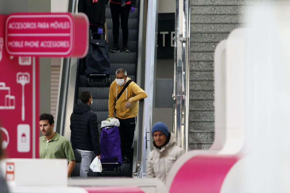 Desinfección en la Estación María Zambrano.