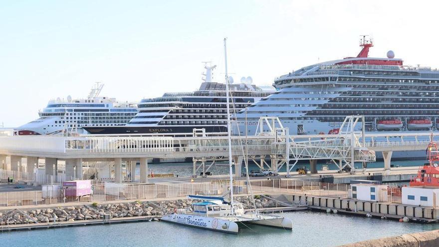 Saturación en el puerto de Ibiza: tres cruceros coincidirán durante tres días del mes de junio