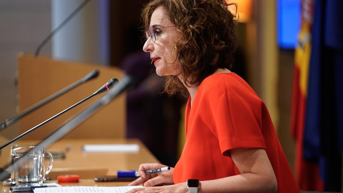 La ministra de Hacienda y Función Pública, Maria Jesús Montero.