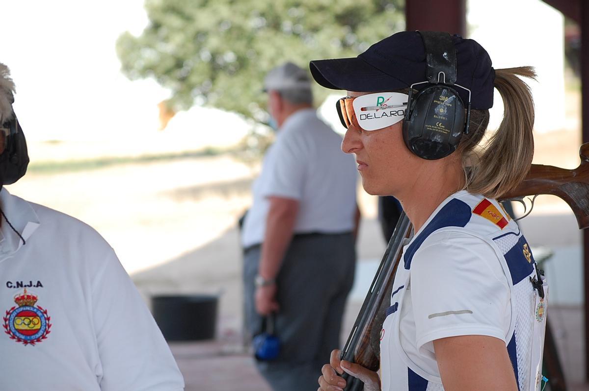 Fátima Gálvez, durante una competición.