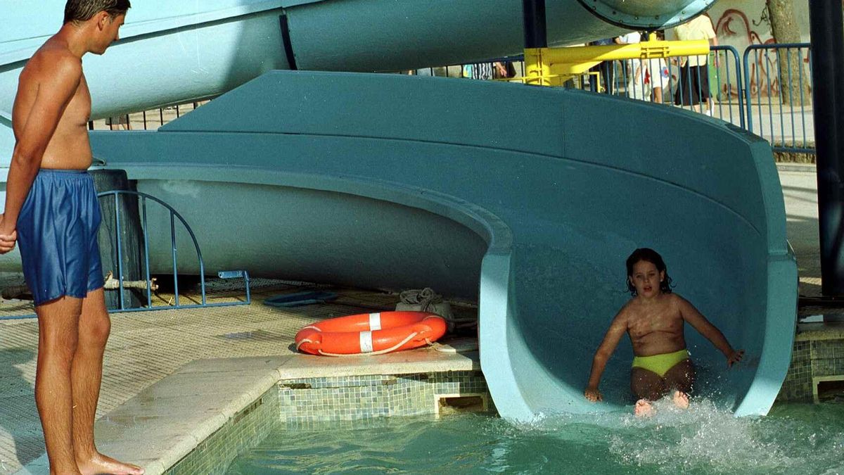 Diez años sin el tobogán acuático de Samil