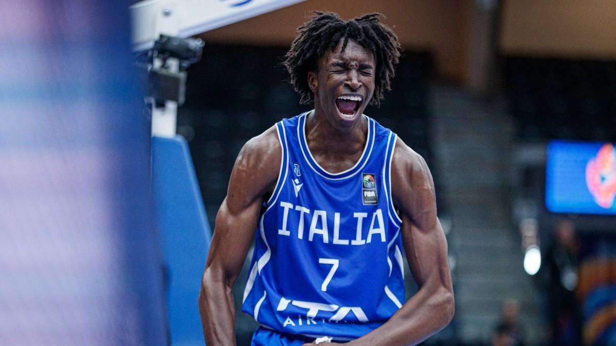 Dame Sarr, en un partido con las categorías inferiores de Italia