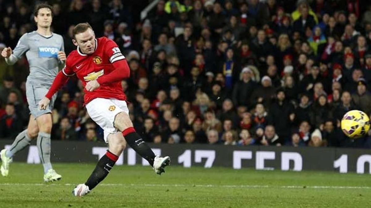 Wayne Rooney fue el gran protagonista del Manchester United-Newcastle