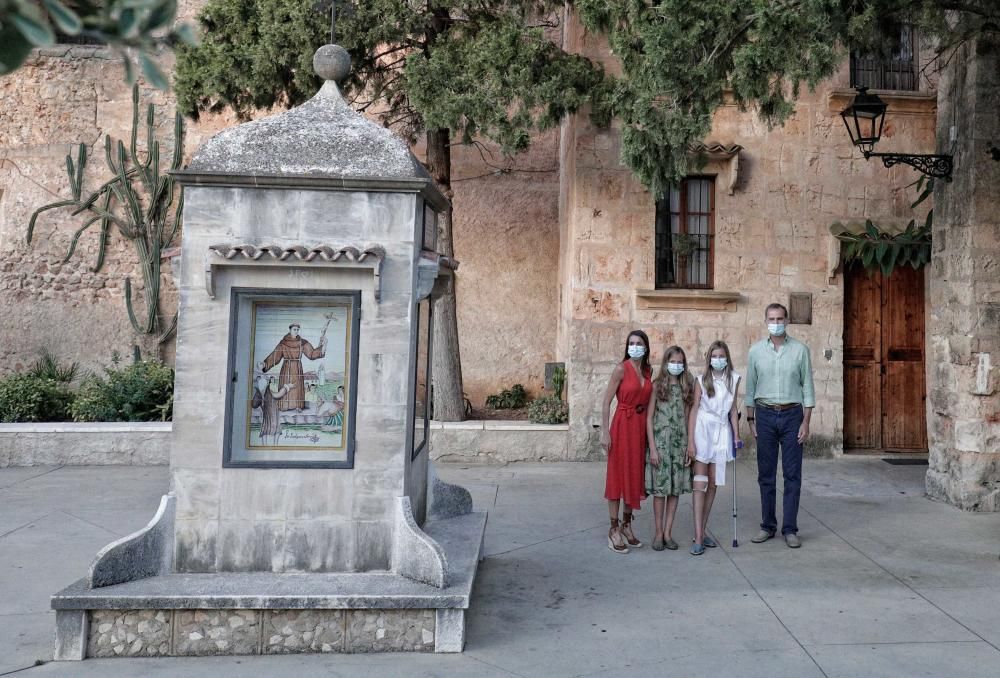 Die Königsfamilie besucht Petra auf Mallorca