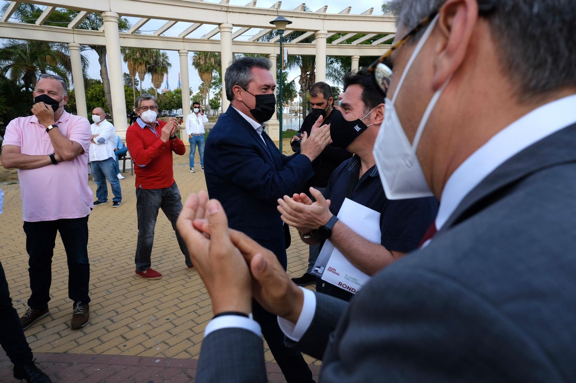 Acto de Juan Espadas en el Parque de Huelin