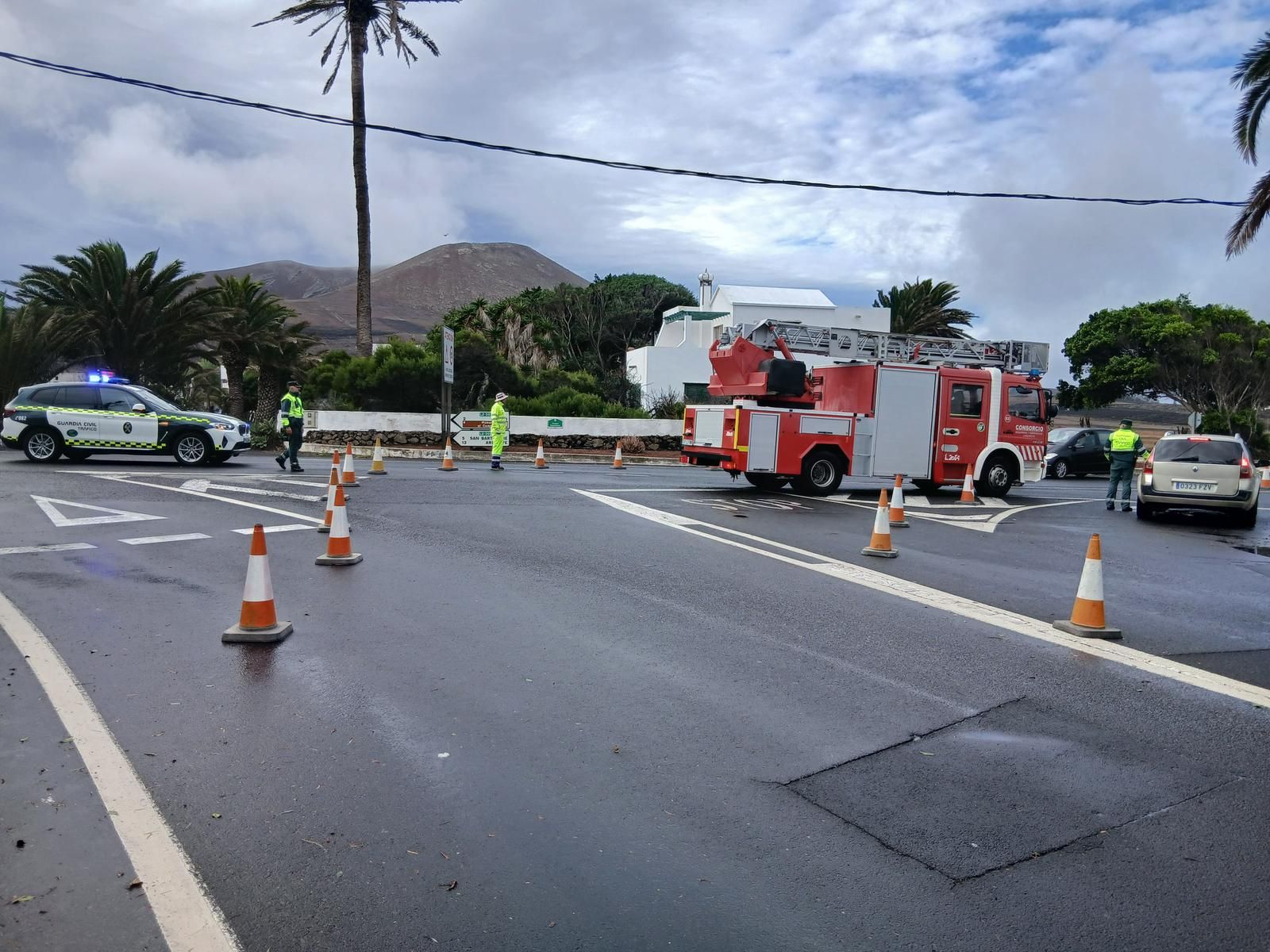 Los efectos de la borrasca Claudia en Lanzarote