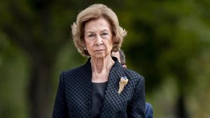 La Reina Sofía, durante el acto con motivo de la Patrona de la UME en la Base Aérea de Torrejón de Ardoz, a 7 de octubre de 2024, en Torrejón de Ardoz, Madrid (España)